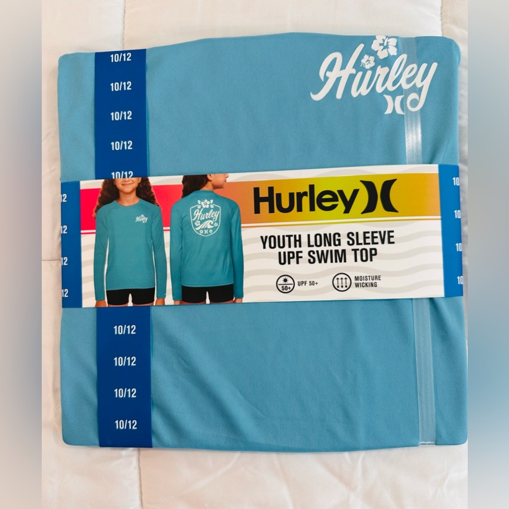 New Hurley Youth Long Sleeve Rash-guard